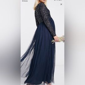 Blue maternity dress size 8
